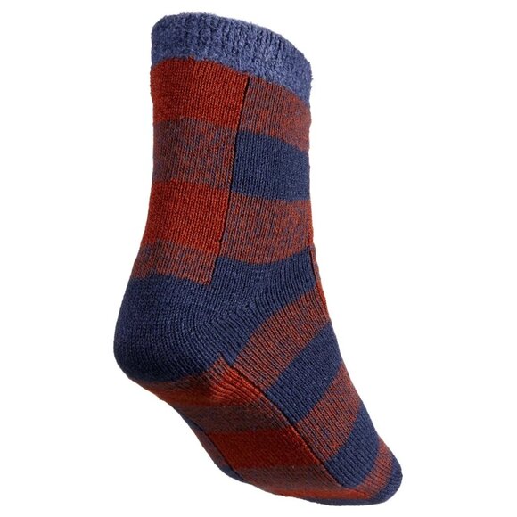 Northeast Outfitters Mens Cozy Cabin Buff Check Socks Nvy/Brwn L-8/12 NEW - Picture 3 of 6